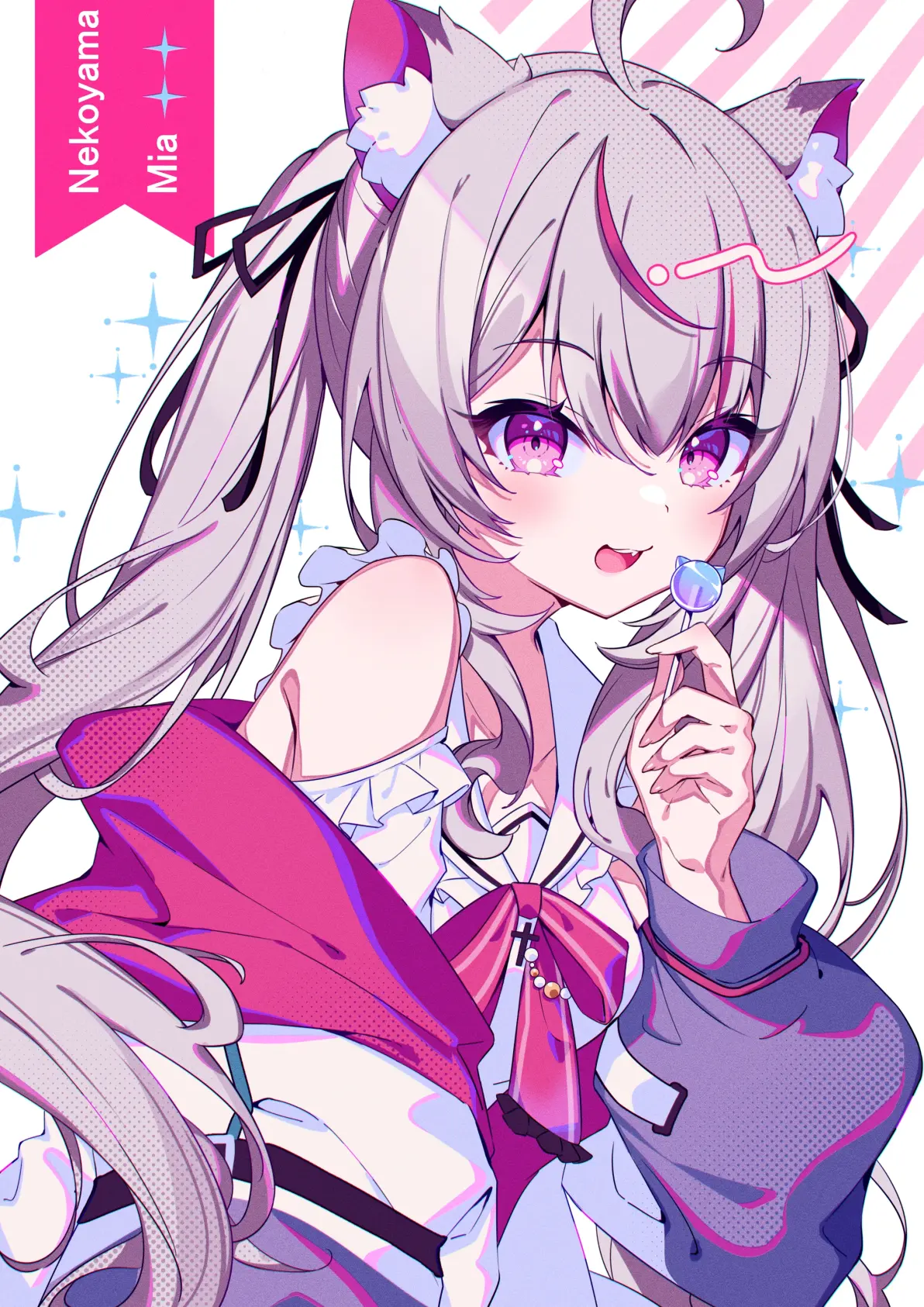 651df4b511e0736e4e13221c1911dd6e235818446.jpg 怎么这喵可爱♡ – 猫耳女子插画特辑