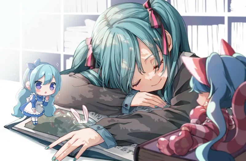 幸福梦乡：沉醉于甜美睡颜的插画盛宴-远影归灯