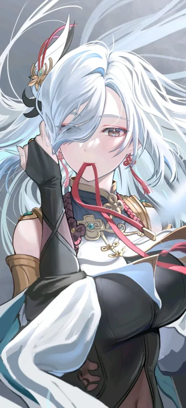 手抚青丝的温柔瞬间 ✨ 插画精选合集-远影归灯