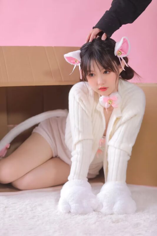 猫耳白袜萌妹求收养！福瑞控速来认领-远影归灯