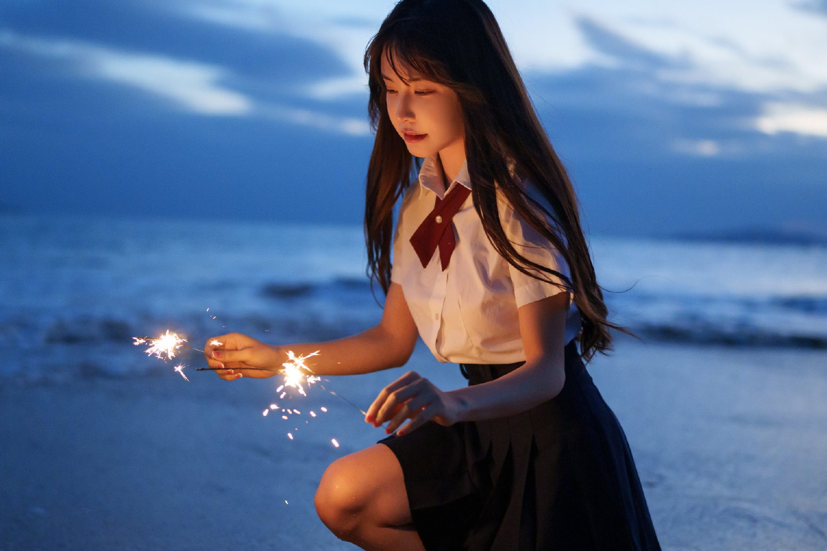 希望今年还有机会去三亚看看海，看看海边的日落