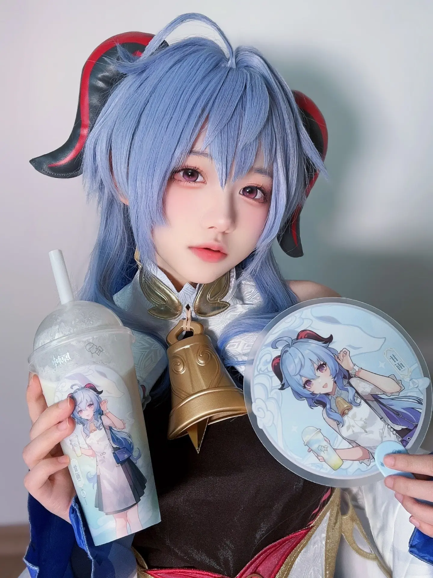 旅行者，你要来一杯吗？(❁´◡`❁)*喝奶茶变胖的话…我的分量……