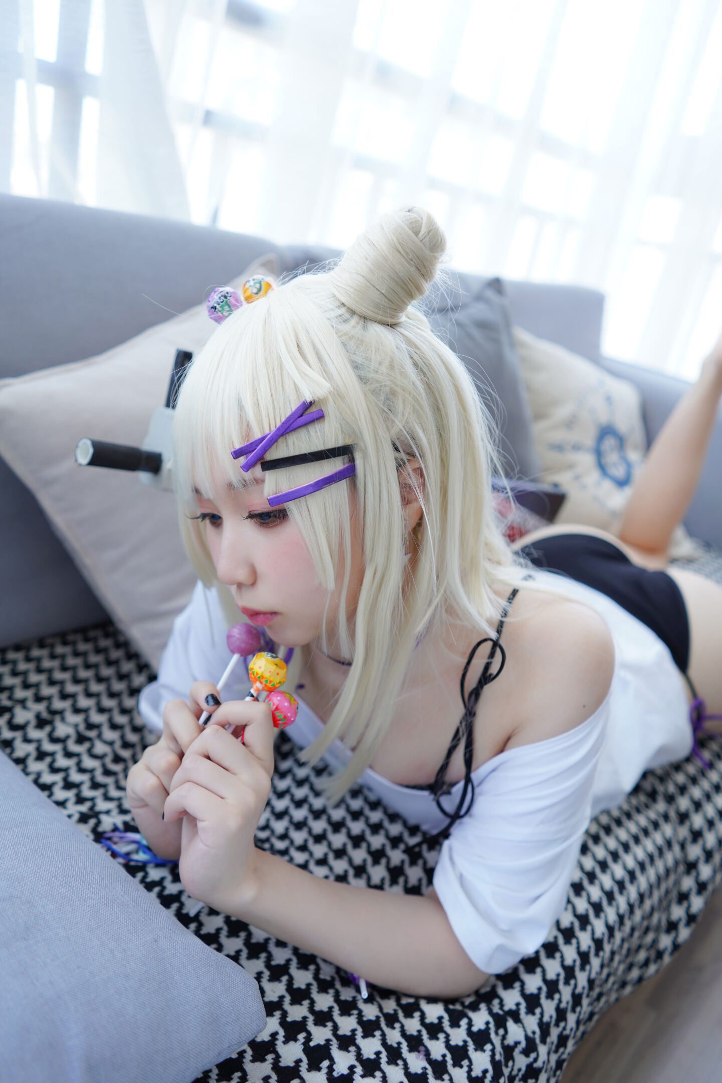 少女前线 aa12无烟棒棒糖cosplay