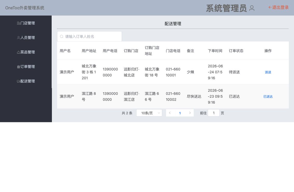 后台配送管理