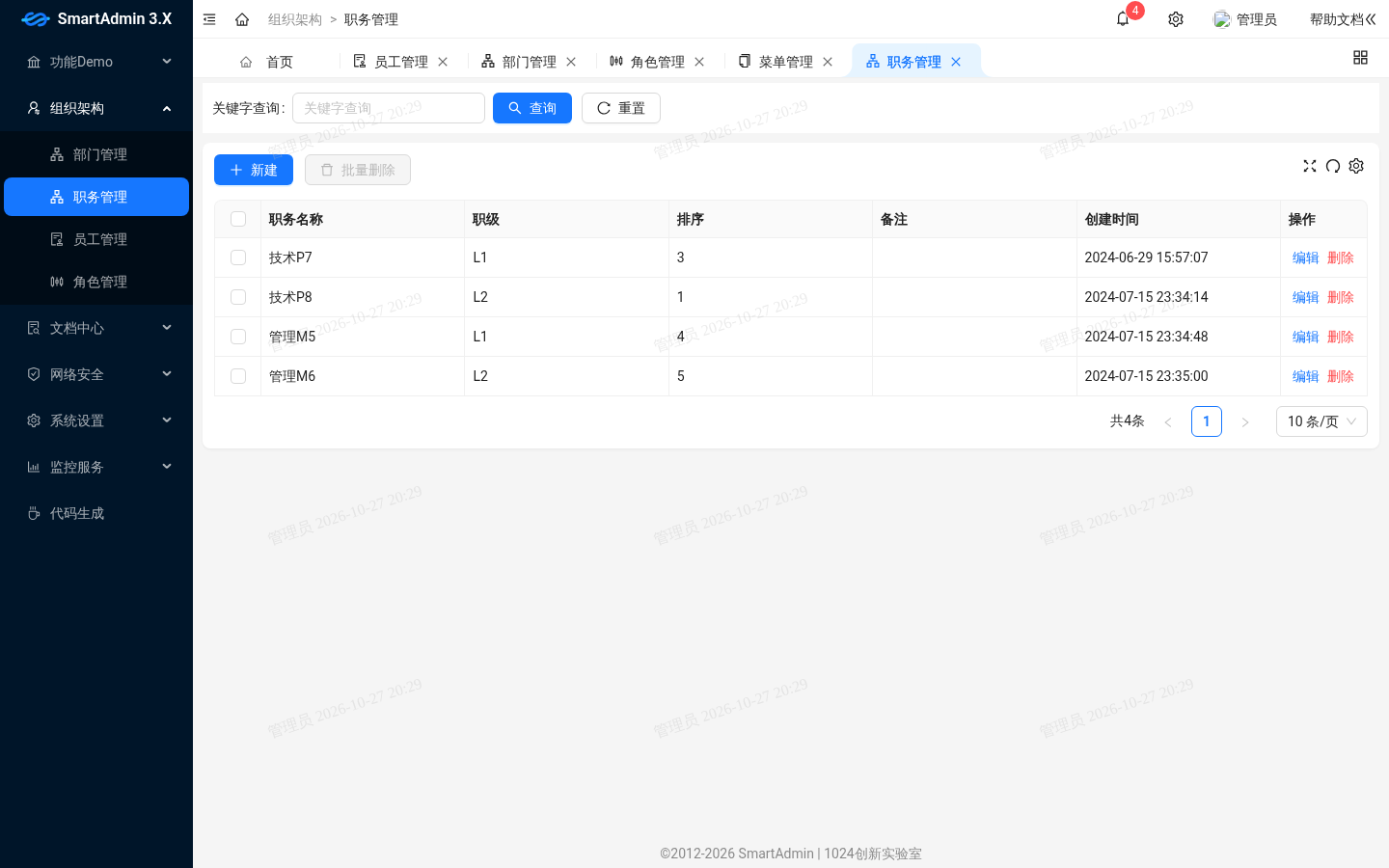 职务管理