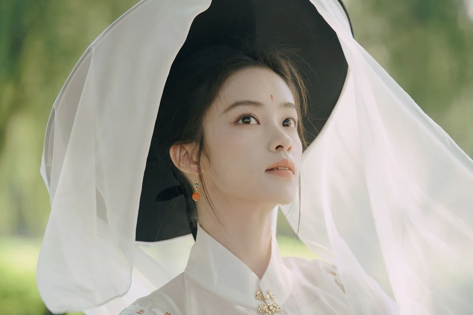 白罗帷帽 · 园林汉服外景人像（02）