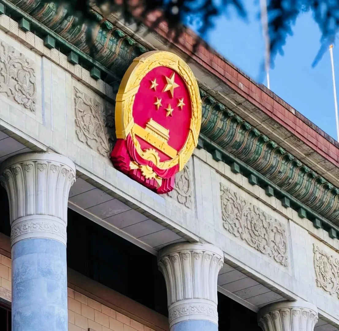 五星红旗飘扬 · 人民大会堂爱国主题背景（07）