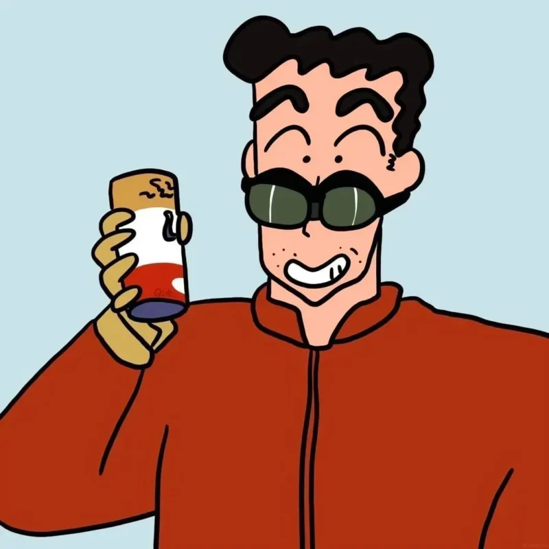 图集｜橙衣墨镜 · 情侣搞怪卡通头像（6P）-远影归灯