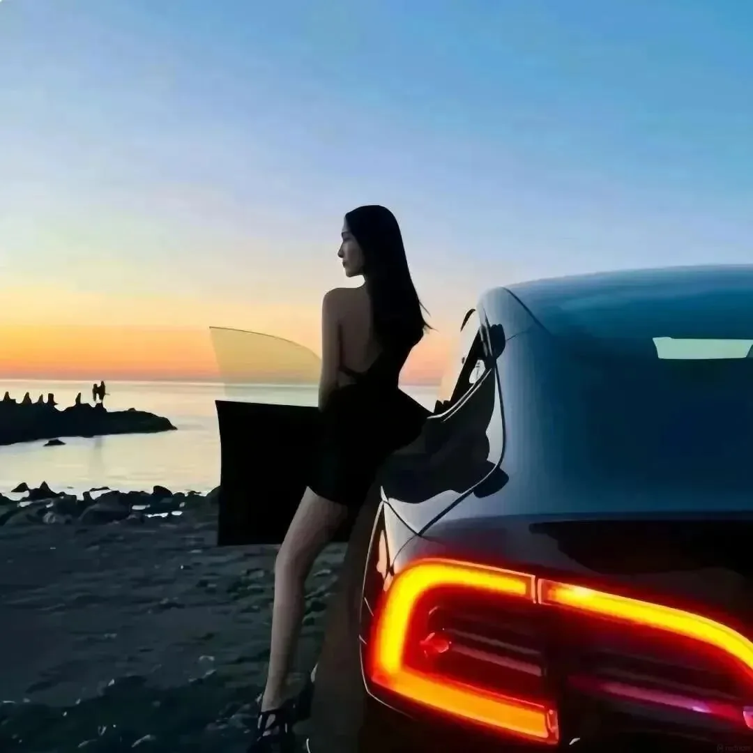 暮色车影 · 海边街巷情侣头像（02）