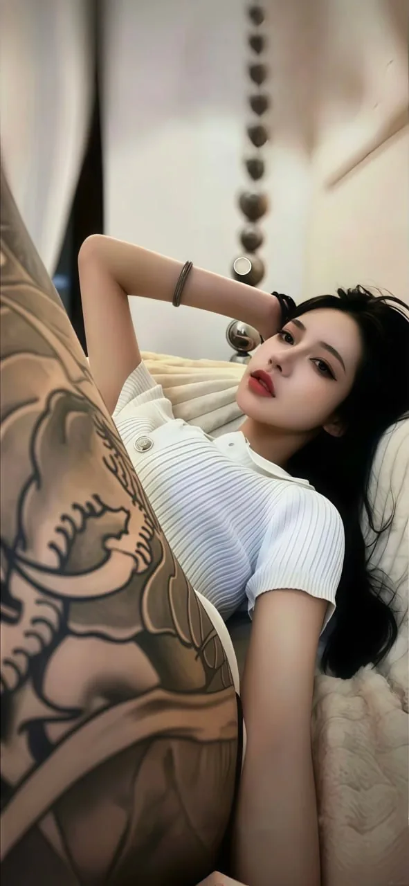 满背刺青 · 居家随拍纹身女生壁纸（09）